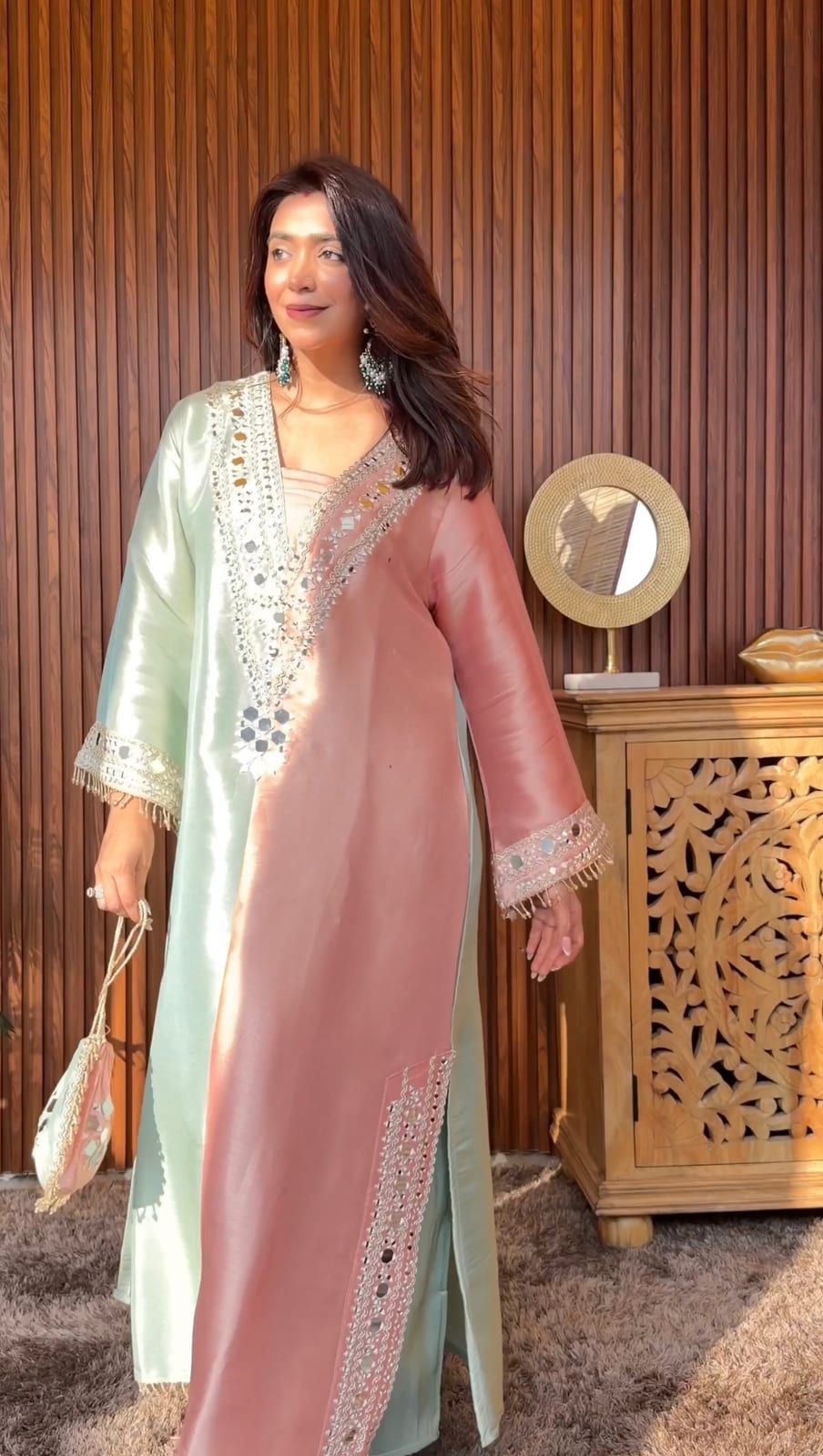 Noor-e-Pastel Kaftan
